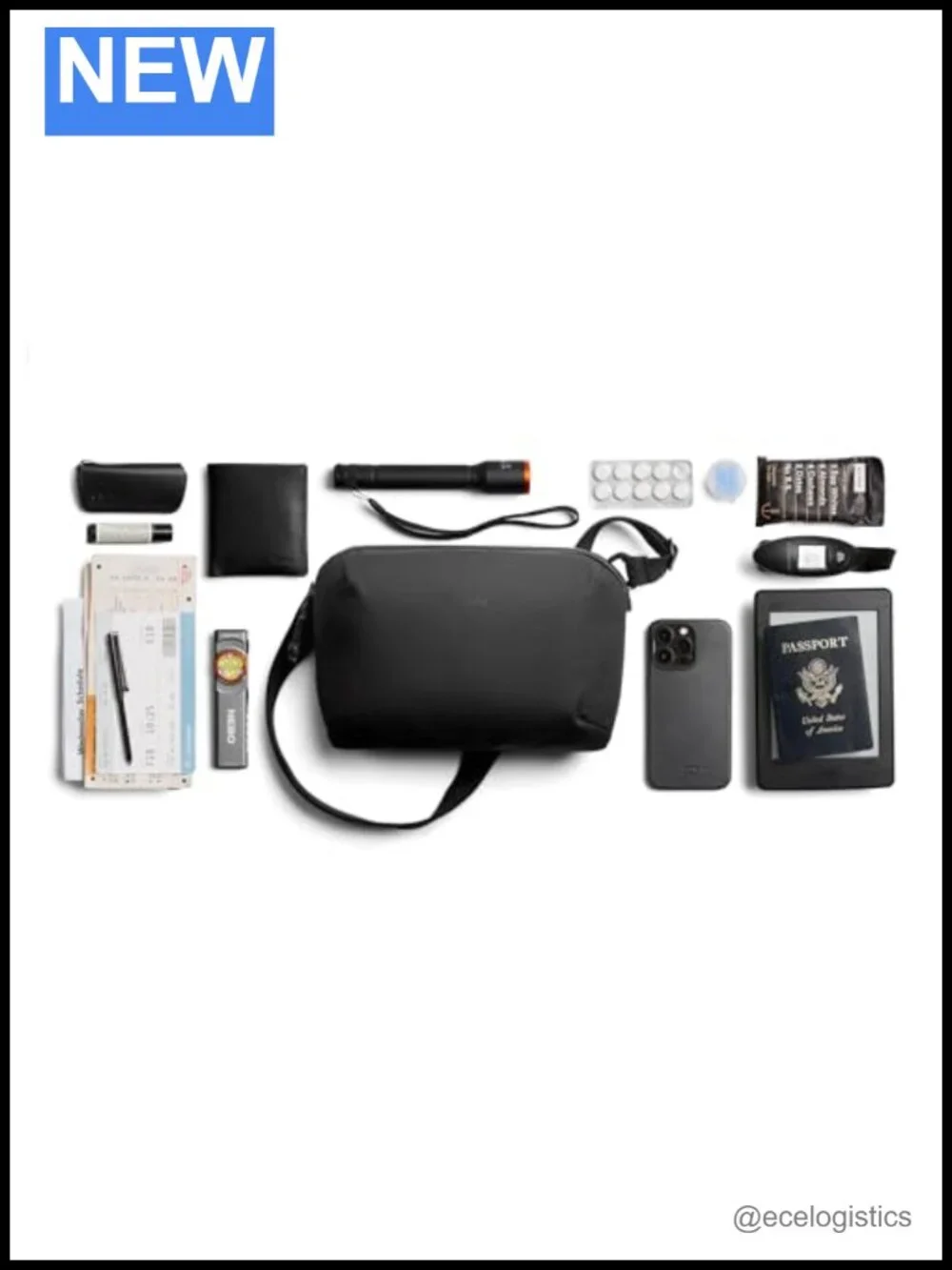 Venture Travel Crossbody RFID Sling Bag Waterproof Nylon